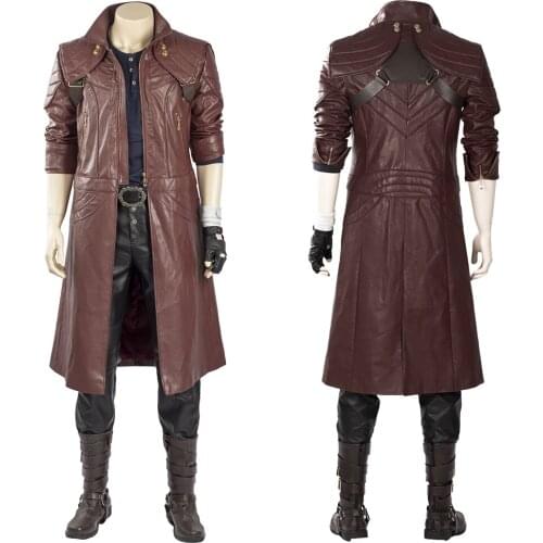 Game DMC 5 Cosplay Dante Cosplay Costume Outfit Full Suit Coat For Adult Men Women Halloween Carnival Costume