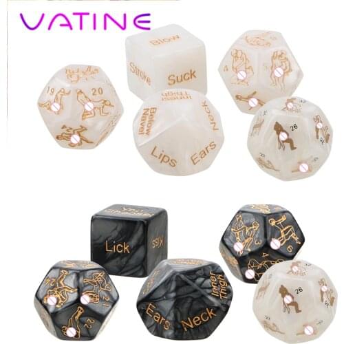 VATINE 5pcs/set Sex Dice Humour Gambling Bar Toy Couple Gift Love Sexy Posture Sex Toys for Couple Adult Sex Toys