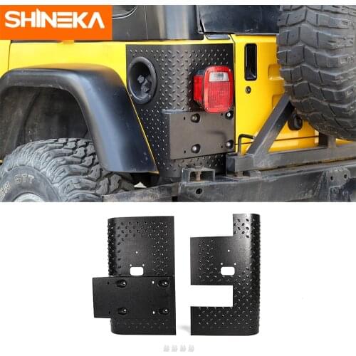 Lamp Hoods for Jeep Wrangler TJ Car Rear Tail light Lamp Cover Guard Stickers Protect Accessories For Jeep Wrangler TJ 1997-2006