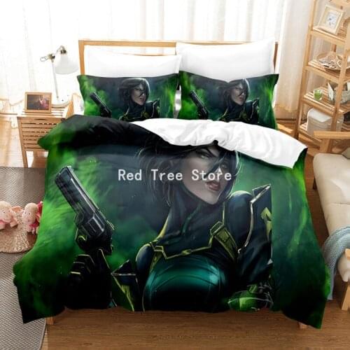 3D Print Anime Pattern Bedding Sets for Kids Adults Home Textile Polyester 2/3pcs Bedclothes 140*210cm Single Double Size Sets
