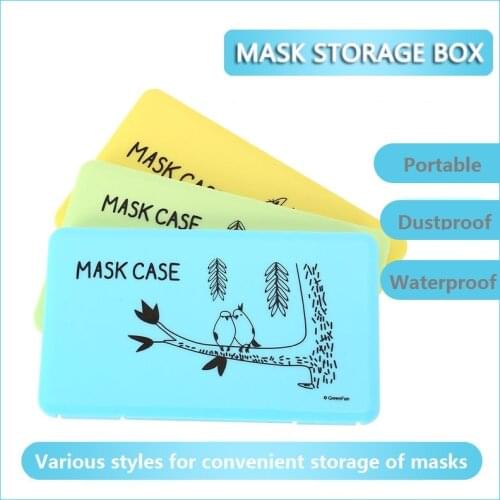 Mask storage box storage bank card mask fishing gear accessories plastic storage box rectangular household storage box