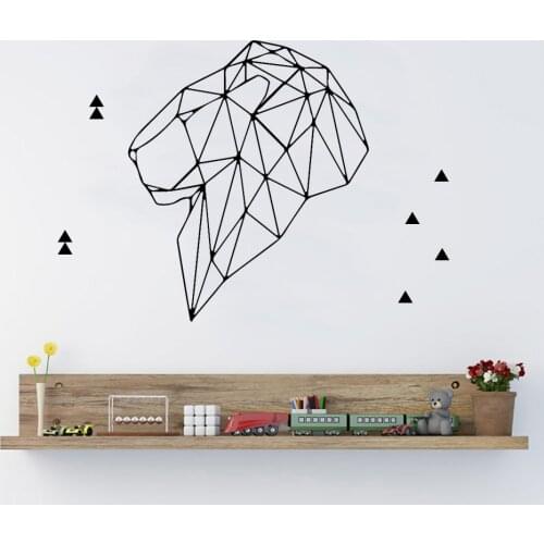 Lovely linex lion Wallpaper Home Decoration Wall Sticker For Babys Rooms Sticker Mural