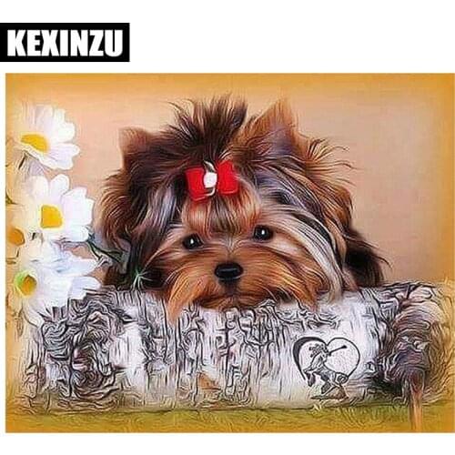 New Design Painting Crystal Home Decor DIY 5D Diamond Painting Poodle Pet Dog Cross Stitch Pattern Diamond Embroidery