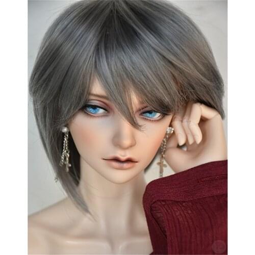 BJD doll wig suitable for 1/3, 1/4, 1/6 size jellyfish hair multi-color optional easy wani boy doll with short hair accessories