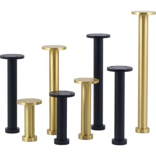 Adjustable Brass Furniture Leg For Cabinet Wardrobe Bed Dresser TV Shoes Book Cabinet Legs Light Luxury Table Holder Support