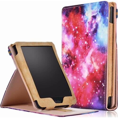 Luxury Case For Kobo Clara HD 6" Tablet Smart Cover Cara para For Kobo Clara HD 2018 Funda PU Leather Protective case +pen