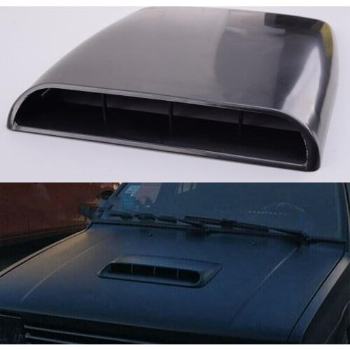 Universal Car Black ABS Plastic Decorative Air Flow Intake Vent Bonnet Hood Scoop Cover Trim Fit For SUV