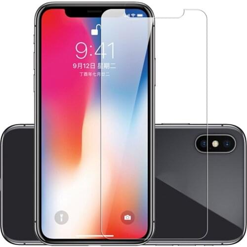 100 PCS Tempered Glass For iphone X XS 11 Pro Max XR 7 8 6 6s Plus Screen Protector SE 2020 protective Glass For iphone 11