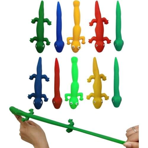 10/14cm Marine animal dinosaurs TPR Animal Series Ejection Toy Finger Funny Kids Catapult Slingshot Squeeze Stress Relief Toys