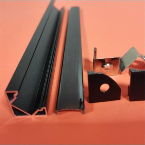 Free Shipping High Quality Aluminum channel with cover and end caps and clips for LED Strip and led bar light 2.5m/pcs