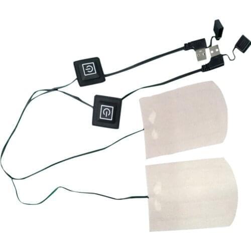 2PCS/Set Winter Socks Boot Heating Pad Thermal Warm Heated Pad For Outdoor Camping Hiking Vest Foot Warmer Heated Pad Cloth