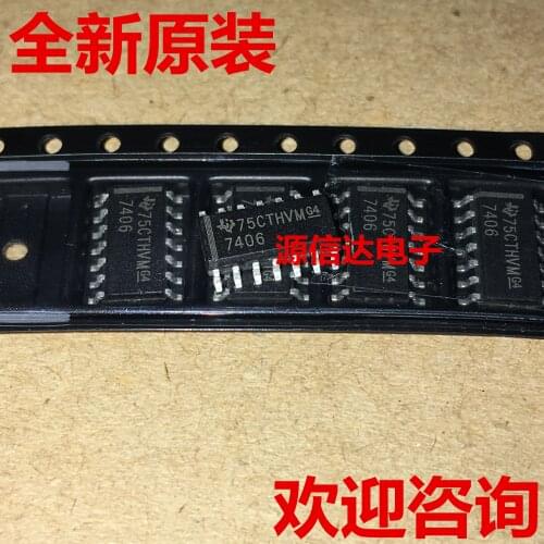 5PCS New original SN7406DR 7406 SOP-14 logic chip imported spot real picture shooting