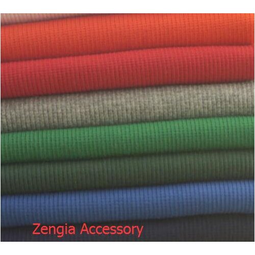 50 *100cm Stretchy Cotton Thick Knitted Sweater Rib Fabric Sportswear Close Cuff Fabric Cylindrical Elastic Cotton Knit Rib