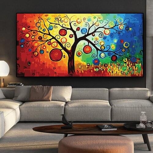 5D Diamond Painting Tree Of Life Money Tree DIY Diamond Embroidery Abstract Cross Stitch Mosaic Poster Wall Art Home Decor