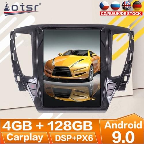 For Mitsubishi Pajero Sport 2 L200 2018-2020 Triton Android Radio Multimedia Car Recorder Stereo Player Tesla GPS Navi Head Unit