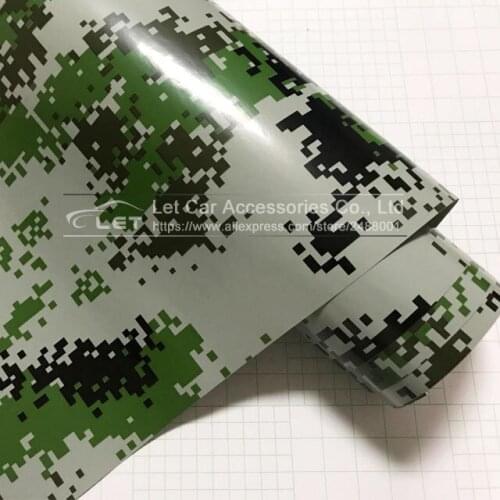 Car styling Digital green Camo Vinyl Wrap Car Motorcycle Decal Phone Laptop DIY Styling Camouflage Sticker Film Sheet