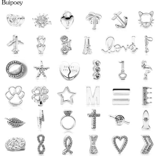 Buipoey 10mm Silver Plated Beaded Charm Fit Original Brands Stainless Steel Mesh Bracelets For Women Boy Girls Strap Jewellery