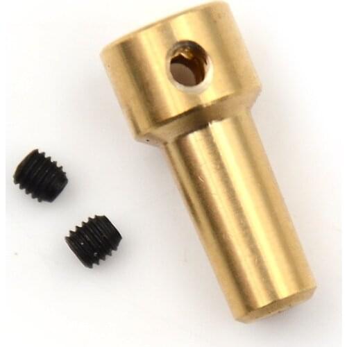 One Piece Brass 2.3mm Motor Shaft Clamp Electric Drill Chuck JT0 Coupling Motor Shaft Coupler Clamp