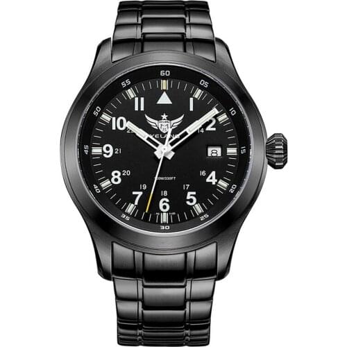 Yelang Mens Tritium Watches Men Watch Sport Quartz Wristwatch T100 Luminous 100m Waterproof Military Sapphire Ronda Movement