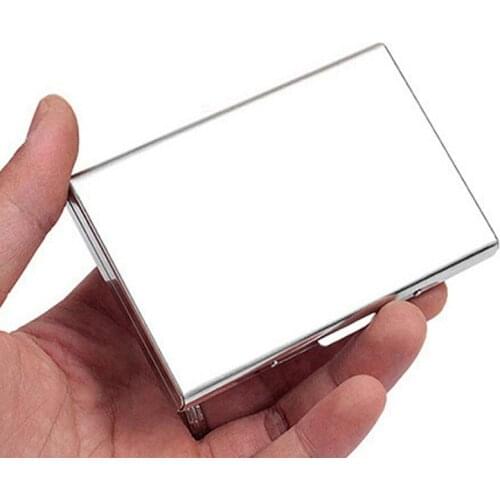 RFID Blocking Wallet Slim Secure Stainless Steel Contactless Card Protector for 6 Credit Cards JW