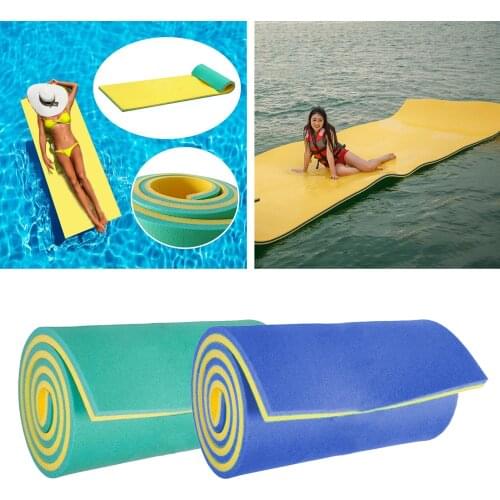 Inflatable Swimming Pool Water Float Mat Floating Blanket Mattress Beach Water Sleeping Bed Water Sports Fun Float Cushion Mat