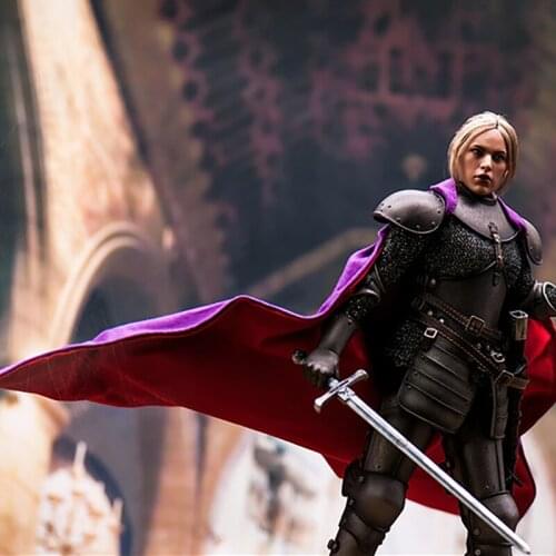 1:6 Scale Women Knights Cloak Female Battle Cloak Two-tone Cloak For 12" Body Action Figures Doll Accessories