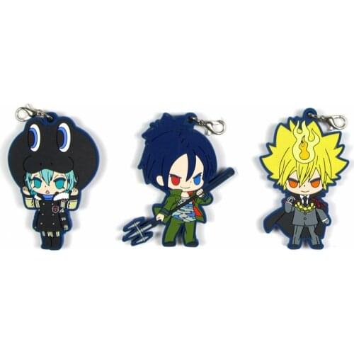 New arrival Assassination Classroom Korosensei Kayano Shiota Akaban anime figure rubber mobile phone charms/key chain/strap D290