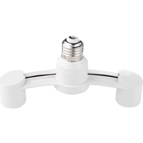 Bulb Socket Adapter E27 Splitter 2 Heads Lamp Base Converter Light Holder LED Bulb Adapter Converter Lamp Holder Socket Splitter