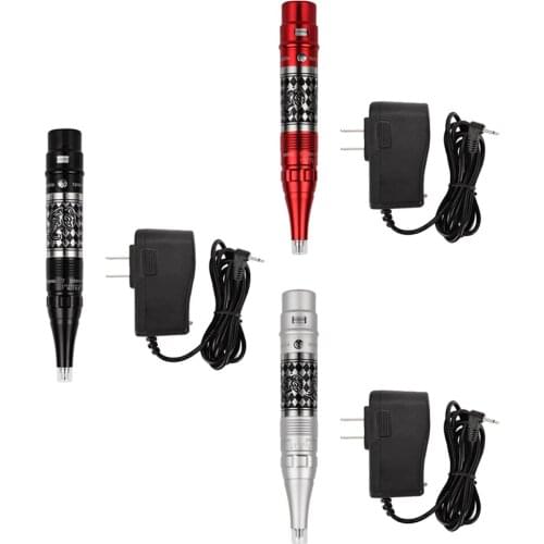 Pen Style Pro Rotary Eyebrow Machine Kit for Tattooist US Plug
