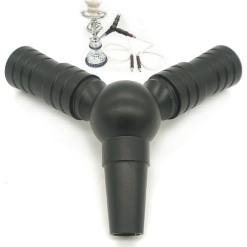 1Pcs Shisha Hose 1 to 2 Adapter Hookah Tube Connection Joint Hookahs Sheesha Pipe Bifurcate Narguile Accessories Silicone Ring
