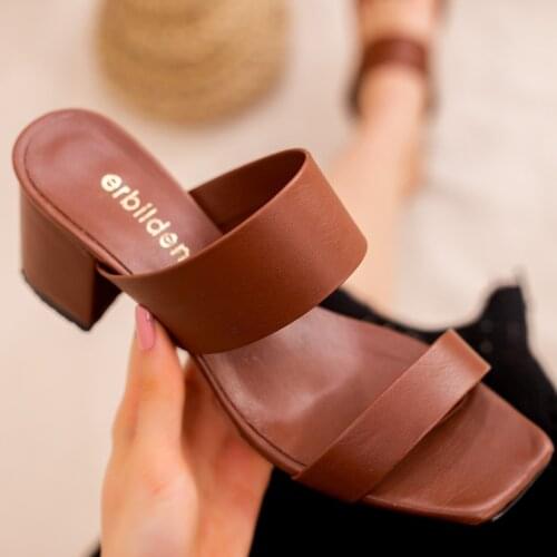 Tonar Asper Tan Skin Heels Women Slippers Spring Summer New Season Cool Comfortable Style New Creation Casual