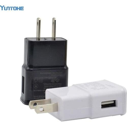 5V 1A USB Charger Travel Wall Charger Adapter Portable Smart Mobile Phone Charger EU Plug Color Black White 100pcs/lot