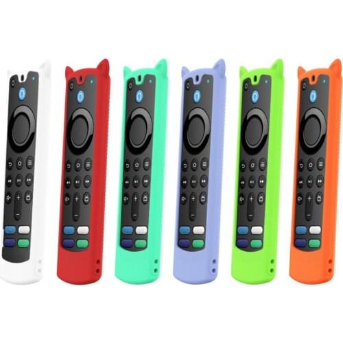 Protective Sleeve Washable Anti-shock Top Opening Replaceable Remote Controller Case for ALEXA Voice Remote 3rd Generation