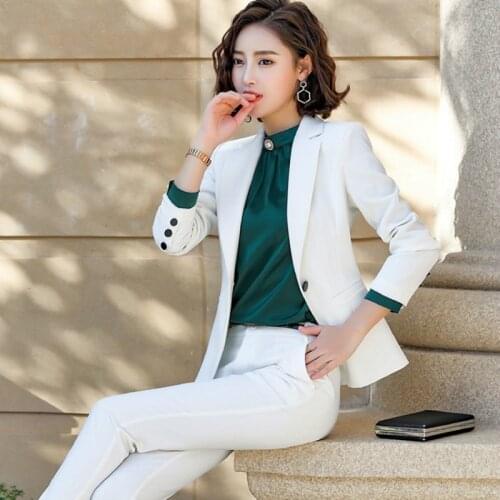 Skirt suit womens new style OL professional wear temperament commuter womens suit suit pants suit overalls two-piece