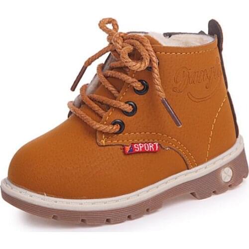 Girl Boys Snow Boots Winter Kids Comfort Thick Antislip Short Boots Fashion Children Warm Fur Boot