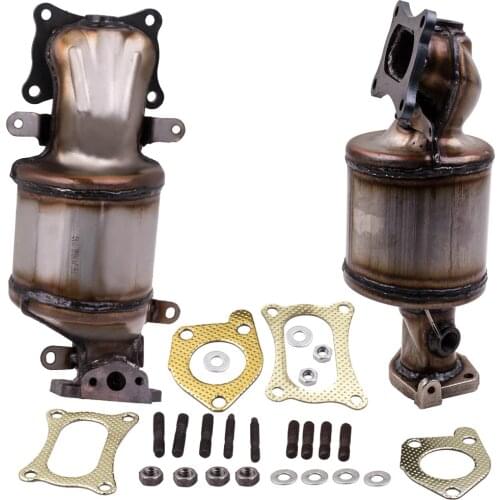 1 pair Catalytic Converter Front Left & Right For 2010 2011 2012 2013 Acura ZDX 3.7L