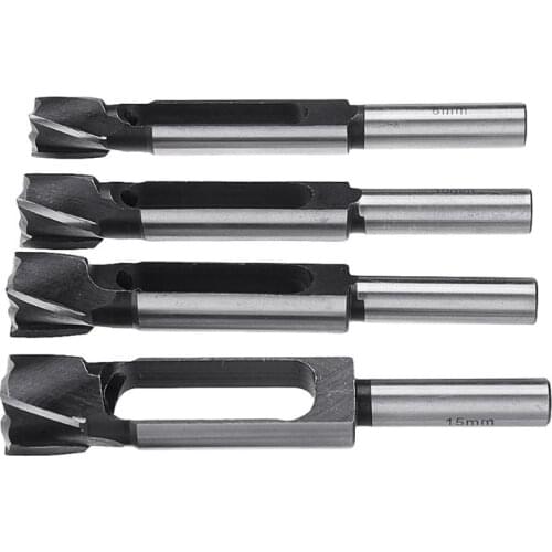 1 Piece Wood Dowel Maker Plug Hole Cutter Tenon Carbon Steel Metric Shank Drill Bit 13mm Shank Tenon Maker 8/10/12/15mm