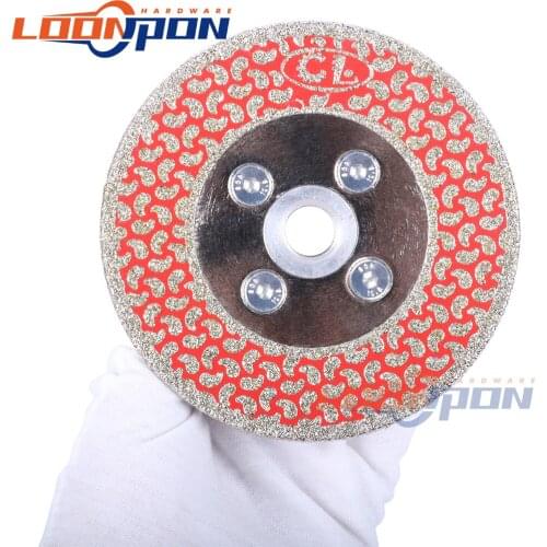 100/115/125/150/180/230MM Electroplated Diamond Cutting Disc Wheel M14 Flang Both Sides Galvanized Grinding Saw Blade