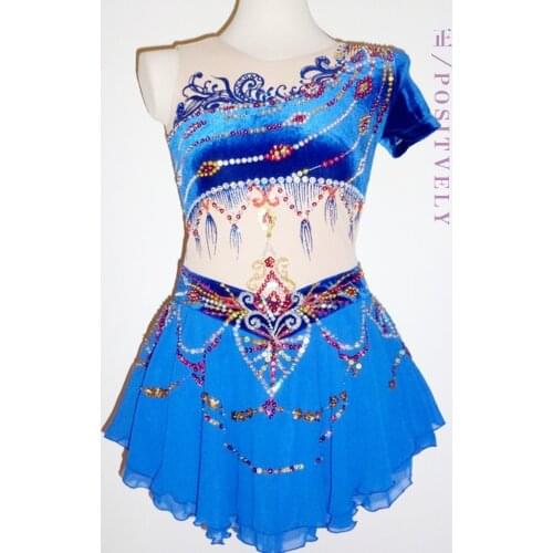 2016 Competition Figure Ice Skating Dresses For Women With Spandex Graceful New Brand Figure Skating Competition Dress DR2576