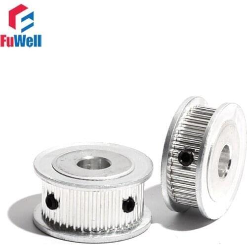 2GT-45T Timing Pulley Aluminum Alloy GT2 45Teeth Transmission Pulley 5/6/6.35/7/8/10/12mm Bore 7mm/11mm Belt Width Gear Pulley