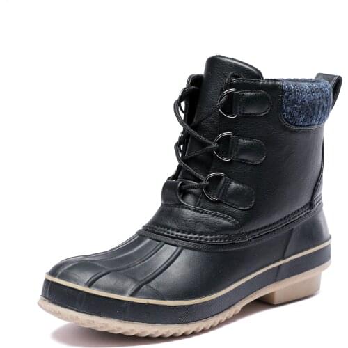 472-1201TONGPU Womens Lace-Up Duck Boots