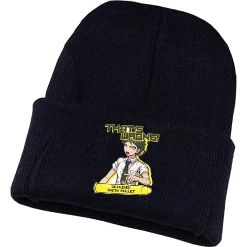Anime Danganronpa Knitted hat Cosplay hat Unisex Print Adult Casual Cotton hat teenagers winter Knitted Cap