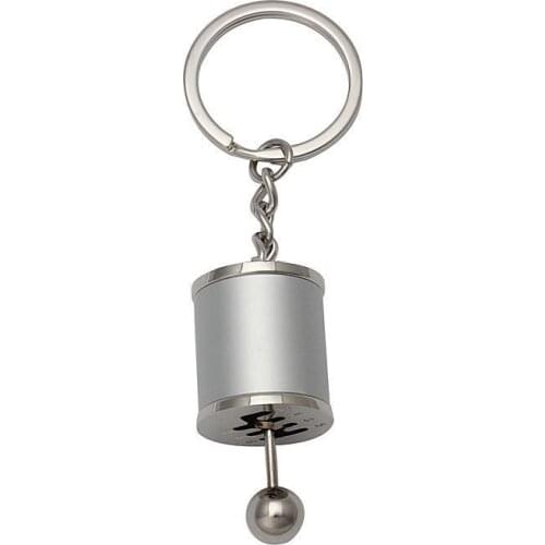 Car Gear Box Ring Key Speed Manual Gear Transmission Gear Lever Key Chain Auto Gearbox Keychain Alloy New