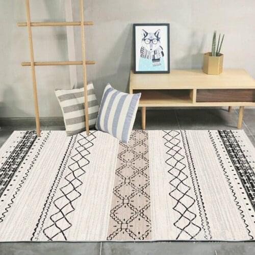 Home Large Area Rug for Living Room Coffee Table Carpet Modern Geometric Non-slip Mat Carpets for Bedroom