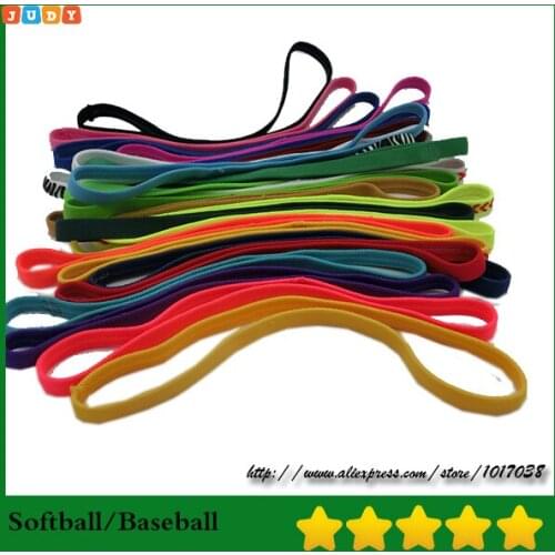 Double Sports Elastic Headband Softball Yoga Anti-slip Silicone Rubber Hair Bands Bandage On Head For Hair Scrunchy