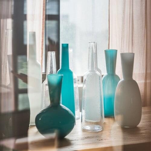 Art Flower Vase цветы для декора Handmade Glass Bottle Decorative кашпо Flower Arranging Handicraft Celestial Sphere Vases