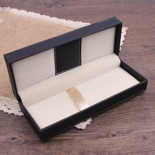 Pu Leather Pencil Box Gift Pen Box Packaging Business Gift Pen Cases Accept Custom Logo (Diy Logo 50