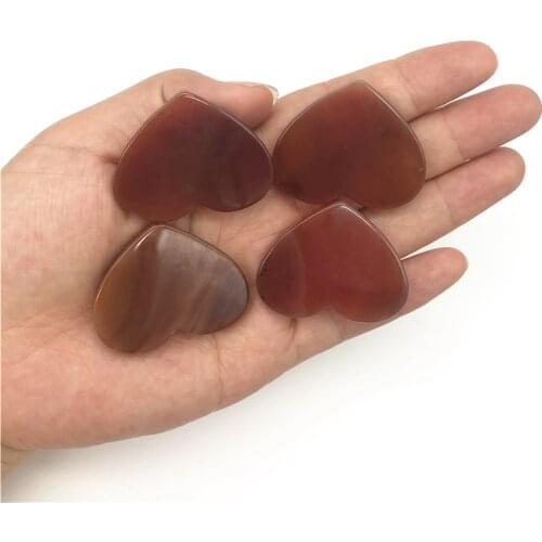 Beautiful 1pc Natural Red Agate Crystals Heart Shaped Crystal Healing Stones Specimen Reiki Healing Gifts Natural Quartz Crystal