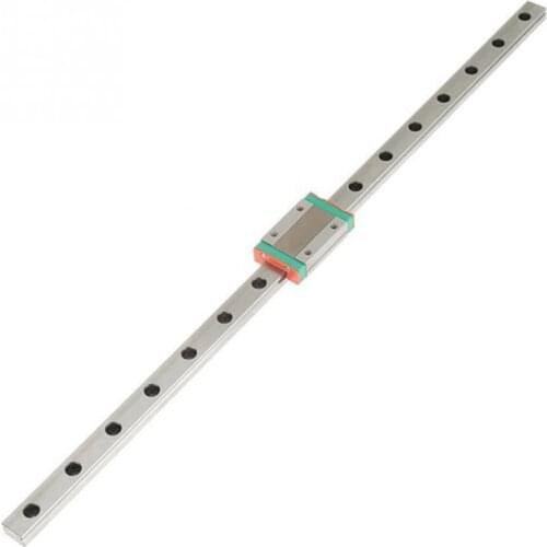 LBER 1Pcs 9mm Linear Guide Miniature Rail MGN9 400mm Linear Rail and 1 Pcs MGN9H Miniature Rail Slider