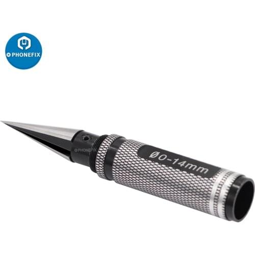 0-14mm Body Aluminum Reamer Hole Puncher with Sleeve for RC Model Bodyshell Drills Connector Compatible with RC Car Truck Drone